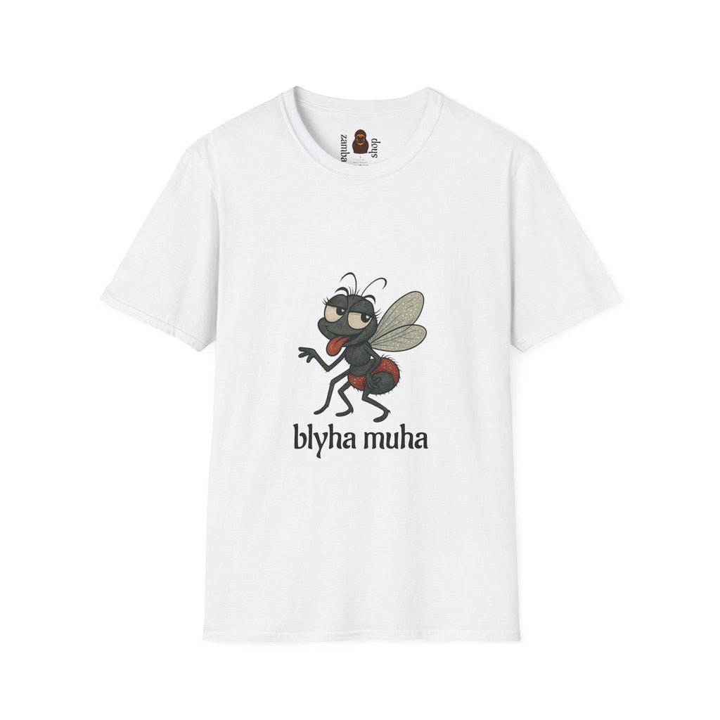 Blyaha Muha Russian Phrase Funny Quote T-Shirt | Slavic Humor Tee | Gift for him Gift for her