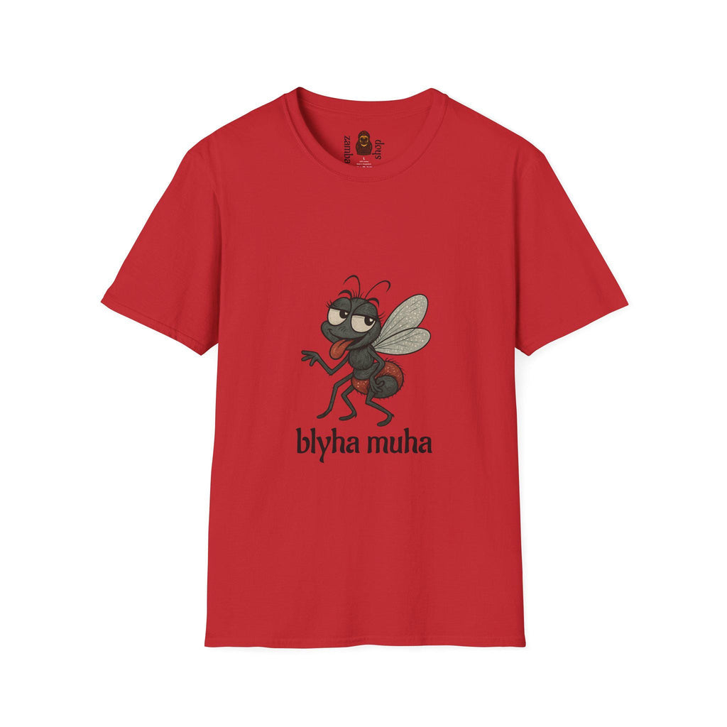 Blyaha Muha Russian Phrase Funny Quote T-Shirt | Slavic Humor Tee | Gift for him Gift for her