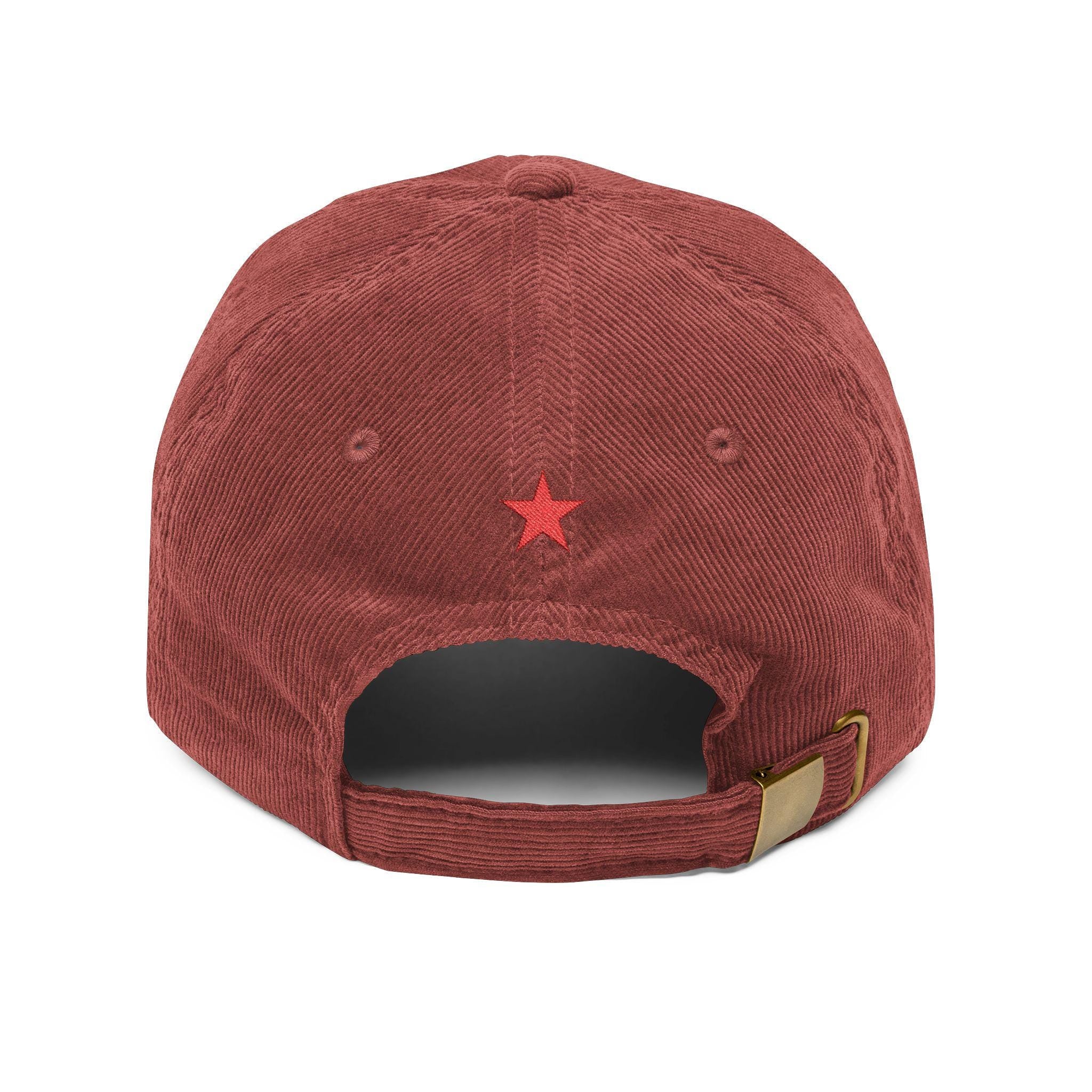 da, blyat Embroidered Corduroy Cap | Vintage Russian Slang Hat