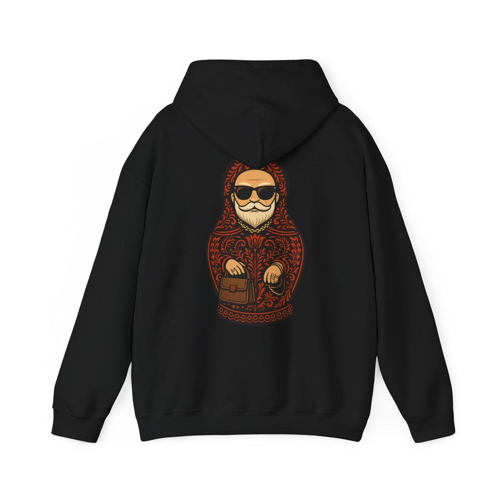 Dedushka Matryoshka Doll Hoodie | Russian Nesting Doll Illustration | Grandpa Gift | Granddad