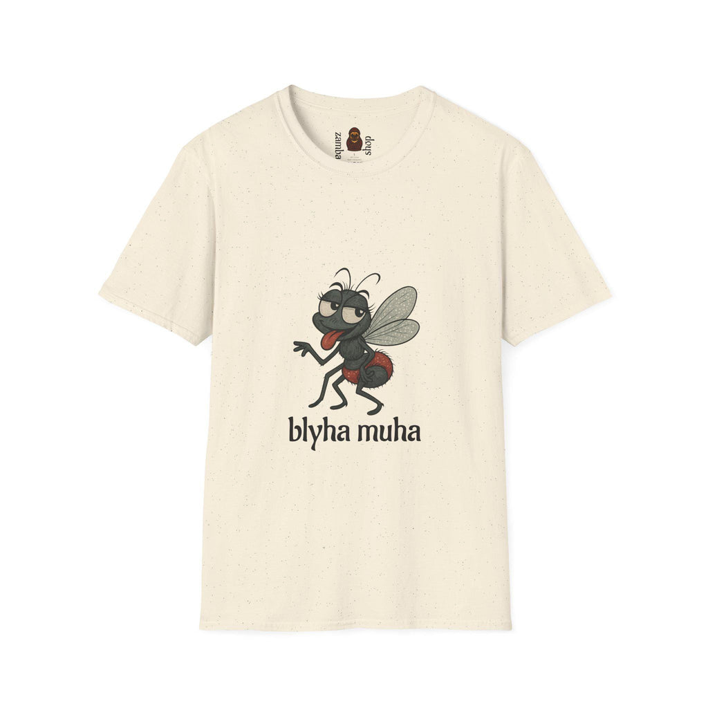 Blyaha Muha Russian Phrase Funny Quote T-Shirt | Slavic Humor Tee | Gift for him Gift for her